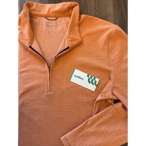 NWT Wellen Wellknit Zip Pullover, Huckberry Limited Edition, Men Sz XL, Orange